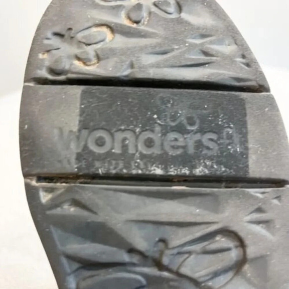 Wonders Fly Women’s 8 Black Ankle Boots 8332 Booties Suede Platform 38 Side Zip - Picture 5 of 11